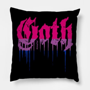 Goth bisexual Pillow