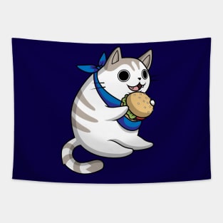 Cat Got Your Burger Tapestry