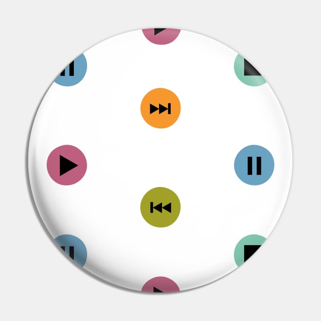 Colorful Player Icon Dots Pin by XOOXOO