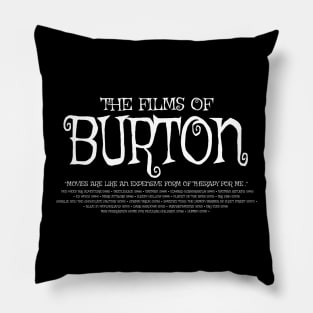 The Films of Burton - 2 Pillow