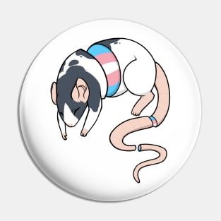 Transgender Pride Rat Pin