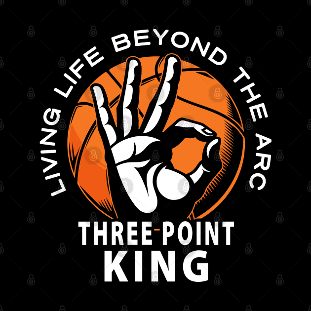 Three-Point Shooter Basketball Beyond the Arc 3 Pointer by TeeCreations