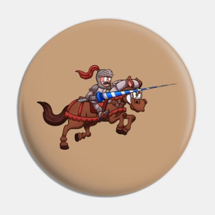 Jousting Knight Pin