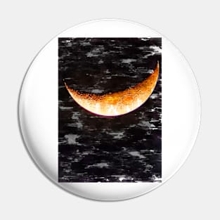 Close Up Detailed Partial Super Moon. For Moon Lovers Pin