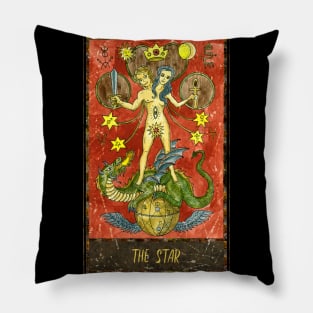 The Star. Magic Gate Tarot Card Design. Pillow