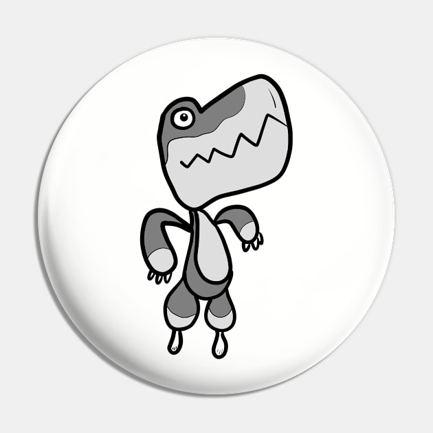 Iron Dinosaur Pin by Monster To Me