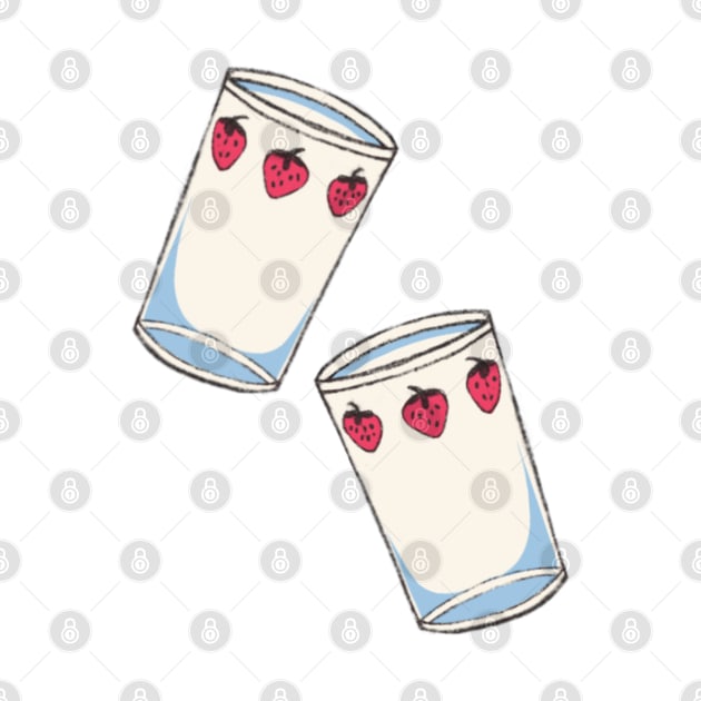 Nana anime strawberry glasses by little-axii