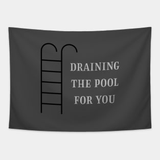 Draining the pool for you, silver Tapestry