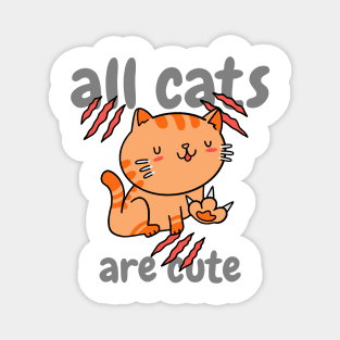 All Cats are Cute Magnet