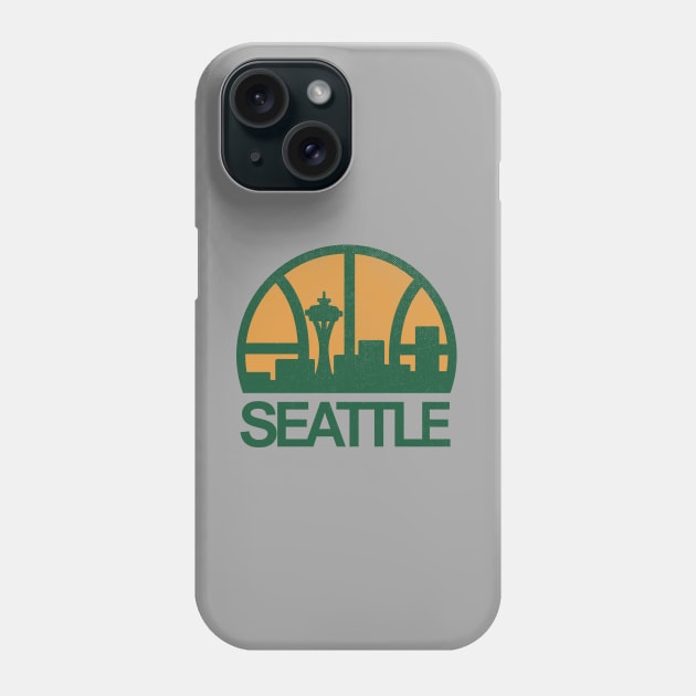 DEFUNCT - Seattle Supersonics Skyline Phone Case by LocalZonly