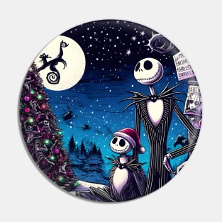 Elevate Your Holidays: Unique Jack Skellington Christmas Art for a Whimsical Celebration! Pin