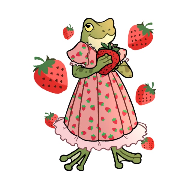 Strawberry Frog by gaypompeii