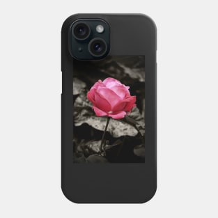 One Pink Rose Phone Case