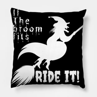 If the broom fits ride it! Pillow