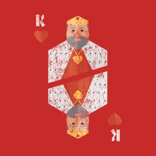 King of Hearts Playing Card T-Shirt