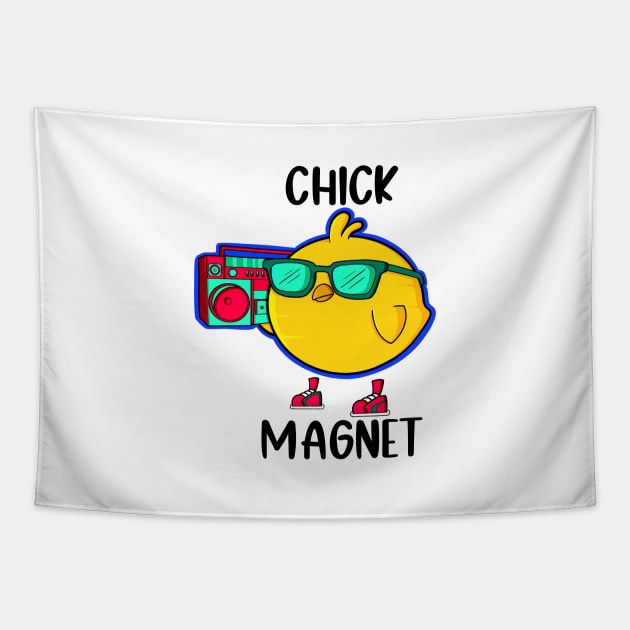 Chick Magnet Tapestry by Art by Nabes