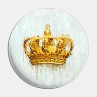 Painted Crown Pin