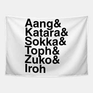 Avatar The Last Airbender Helvetica List Tapestry