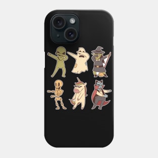 Halloween dabbing Friends Unicorn Skeleton Ghost Witches Phone Case