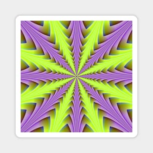 Stacked Structure in Lilac and Lime Magnet