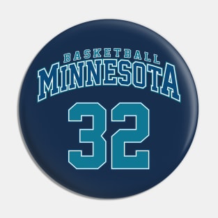 Minnesota Basketball - Player Number 32 Pin