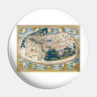 Ulm Ptolemy map of the world from 1482 Pin