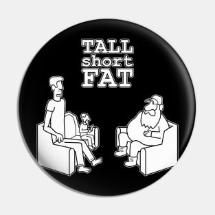 Tall Short Fat - webcomic logo Pin