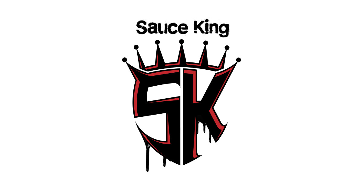 Sauce King Logo Sauce King Sticker TeePublic