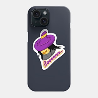 Boo scary witch character merch design Phone Case