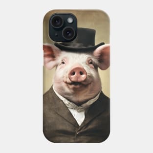 Victorian Pig Portrait Artistic Gift Phone Case