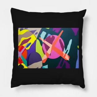 cool colorful canvas art for teenage rooms Pillow