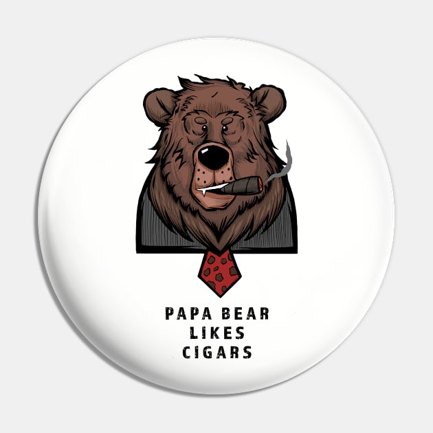 Papa Bear Pin by Nocturtle