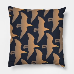 Interlocking Seagull Pattern Pillow
