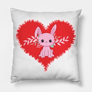 Pink Bunny Pillow