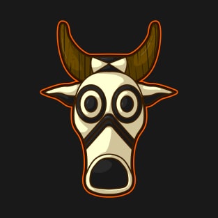 Ancient african aboriginal cow mask design T-Shirt