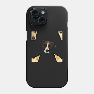 Black and White Puppies - Cute dog pattern Phone Case