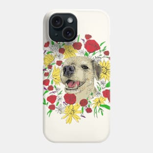 Border Terrier and Flowers in Colour Phone Case