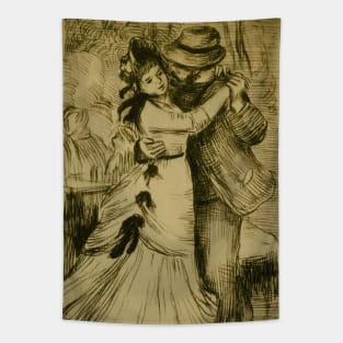 Dance in the Country by Pierre Renoir Tapestry