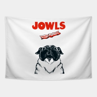 JOWLS Pug-Based Movie Parody Poster Tapestry