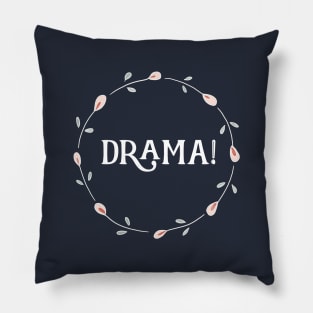 Drama! Floral Circle Pillow