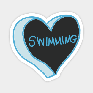 I Love Swimming Magnet