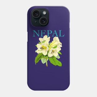 Nepal Botanical Illustration Phone Case