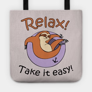 Print with sloth. Funny character. Sloth illustration. Exclusive present. Tote