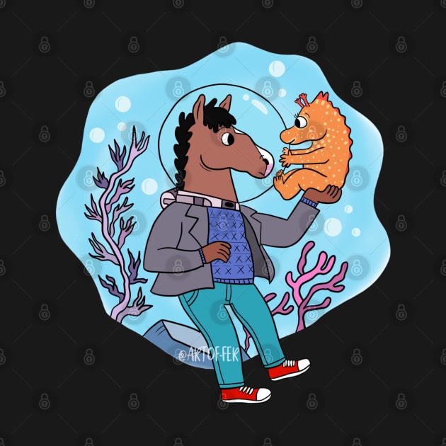 Horsin BoJack by Artof.fer