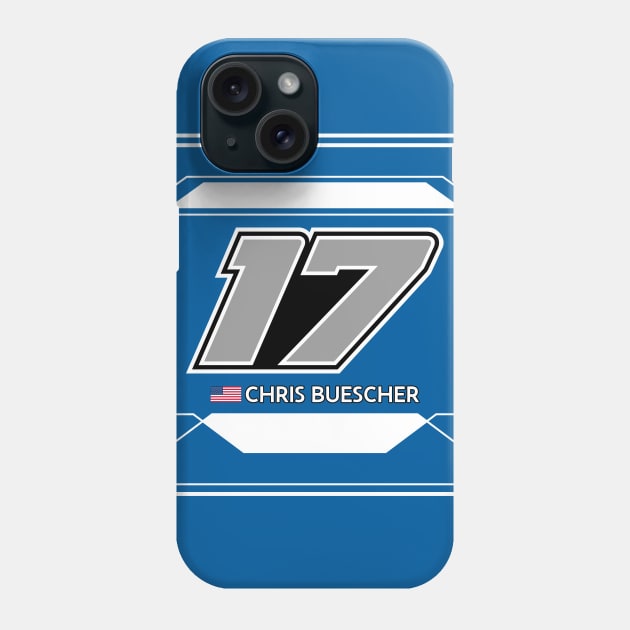 Chris Buescher #17 2023 NASCAR Design Phone Case by AR Designs 