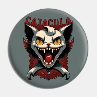 CATACULA, The Vampire Lord Cat Pin