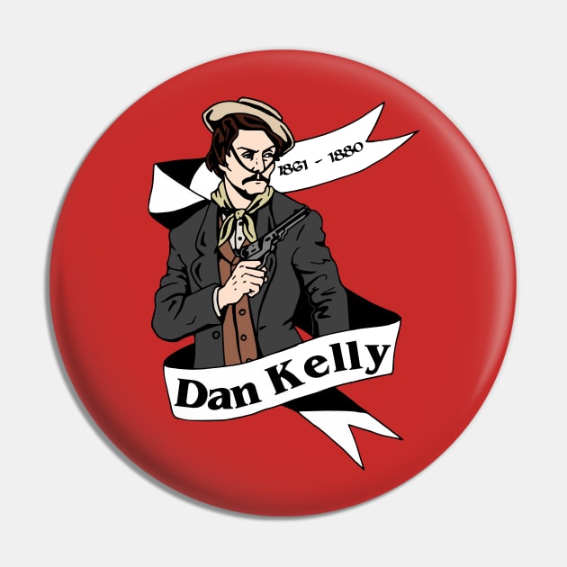 Dan Kelly (Banner) Pin by Australian_Bushranging