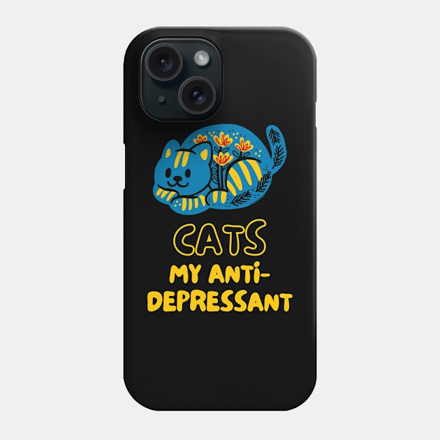 Cat Depression Quote Shirt Cute Foodie Shirt Laugh Joke Food Hungry Snack Gift Sarcastic Happy Fun Introvert Awkward Geek Hipster Silly Inspirational Motivational Birthday Present Phone Case by EpsilonEridani