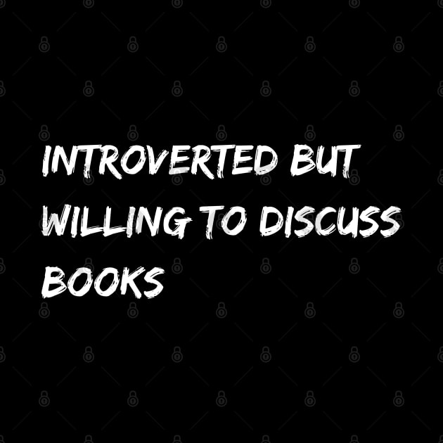 Introverted but willing to discuss books by Patterns-Hub