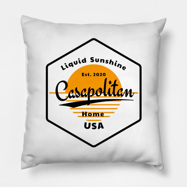 Casapolitan - Liquid Sunshine - Home, USA 2020 Pillow by All About Nerds